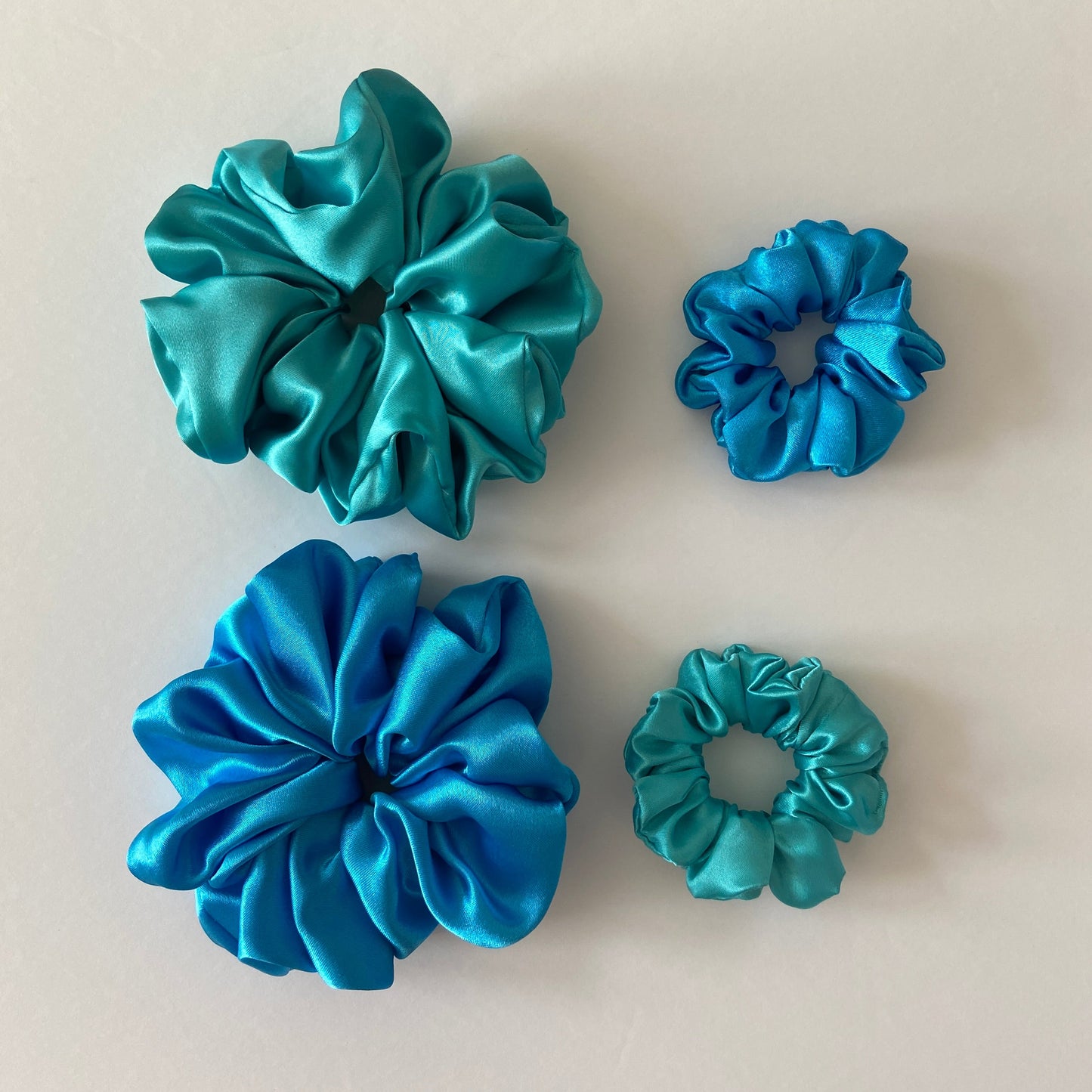 Turquoise Scrunchies