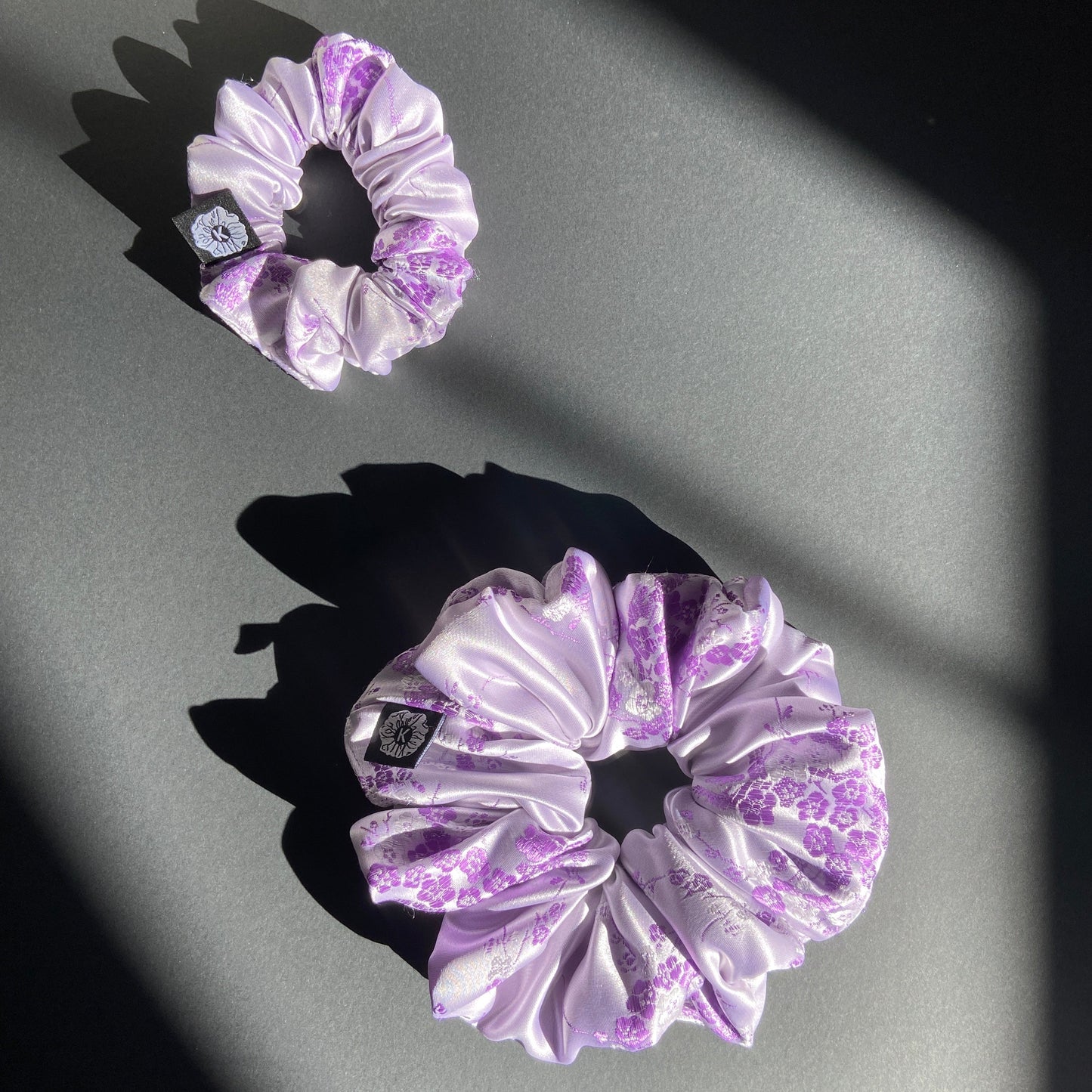 Rani Floral Purple Scrunchies