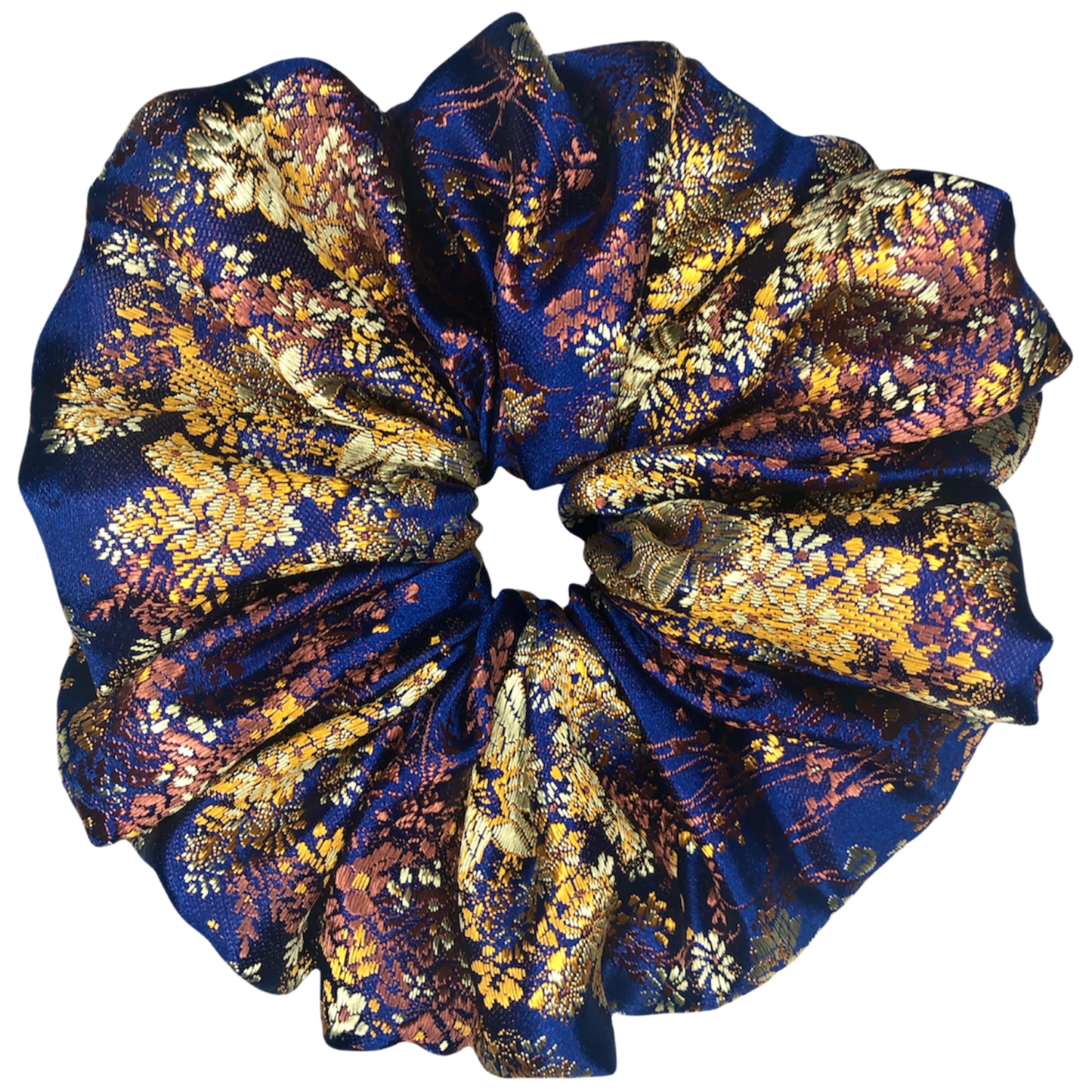 Floral Blue Scrunchies