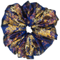 Floral Blue Scrunchies