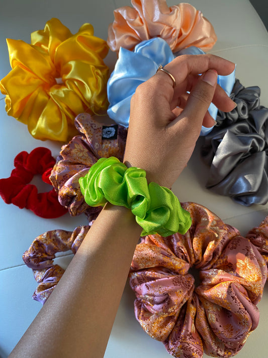 Lime Scrunchies
