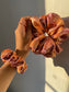 Floral Pink Scrunchies