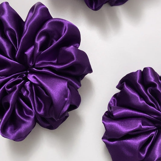 Dark Purple Scrunchies