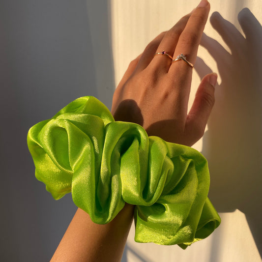Lime Scrunchies